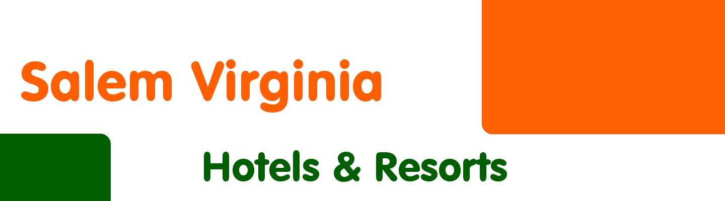 Best hotels & resorts in Salem Virginia - Rating & Reviews